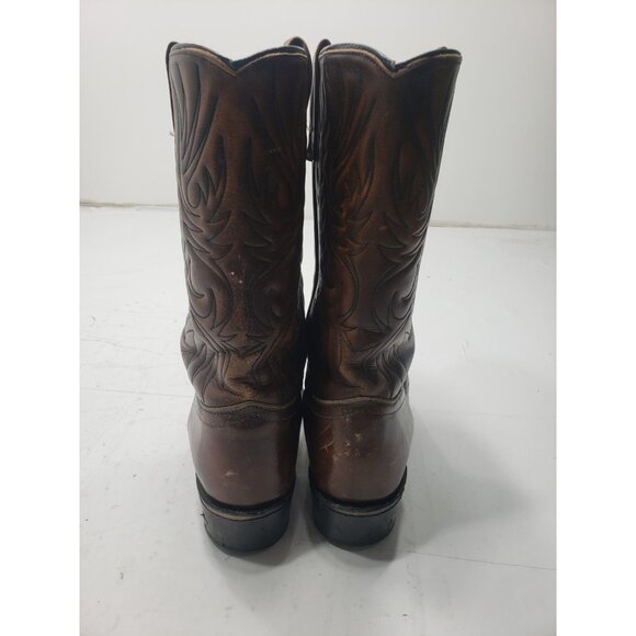 Vintage Acme Men’s 4916 Cordovan Brown Leather Western Boots Size 9 1/2 D